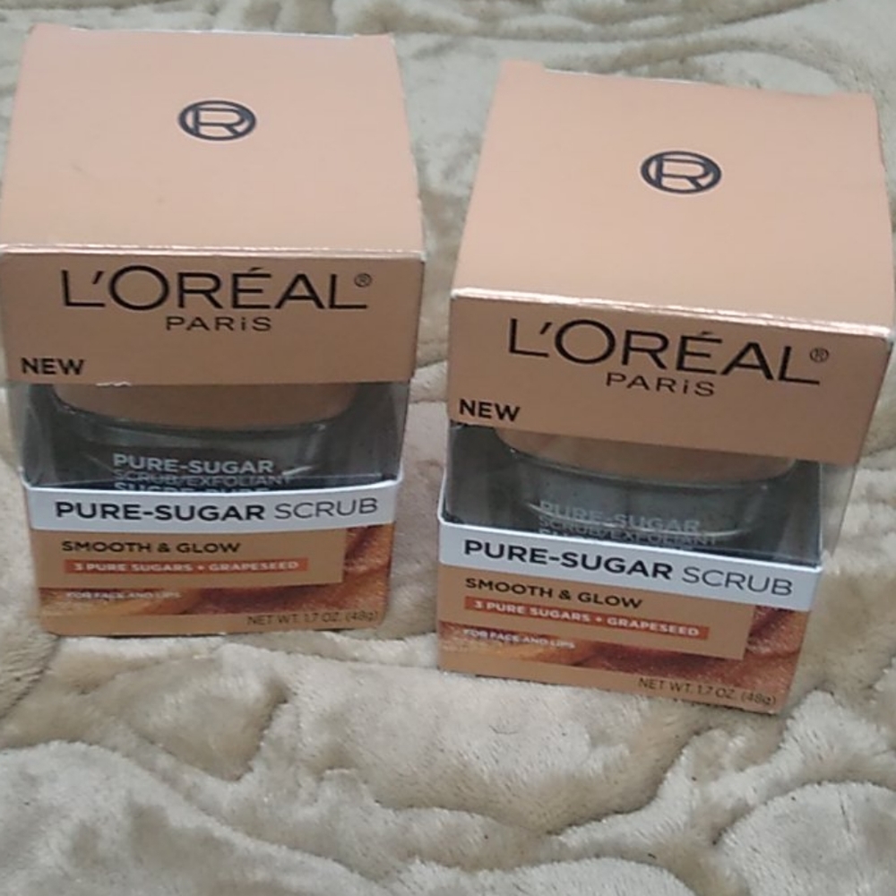 Loréal face or lips scrub